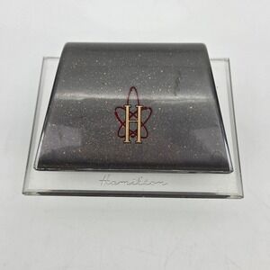 Vintage 1950s Hamilton Clamshell Gray Presentation Box Case Atomic Logo Rare